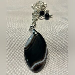 NEW! NATURAL BOTSWANA AGATE Pendent Necklace!